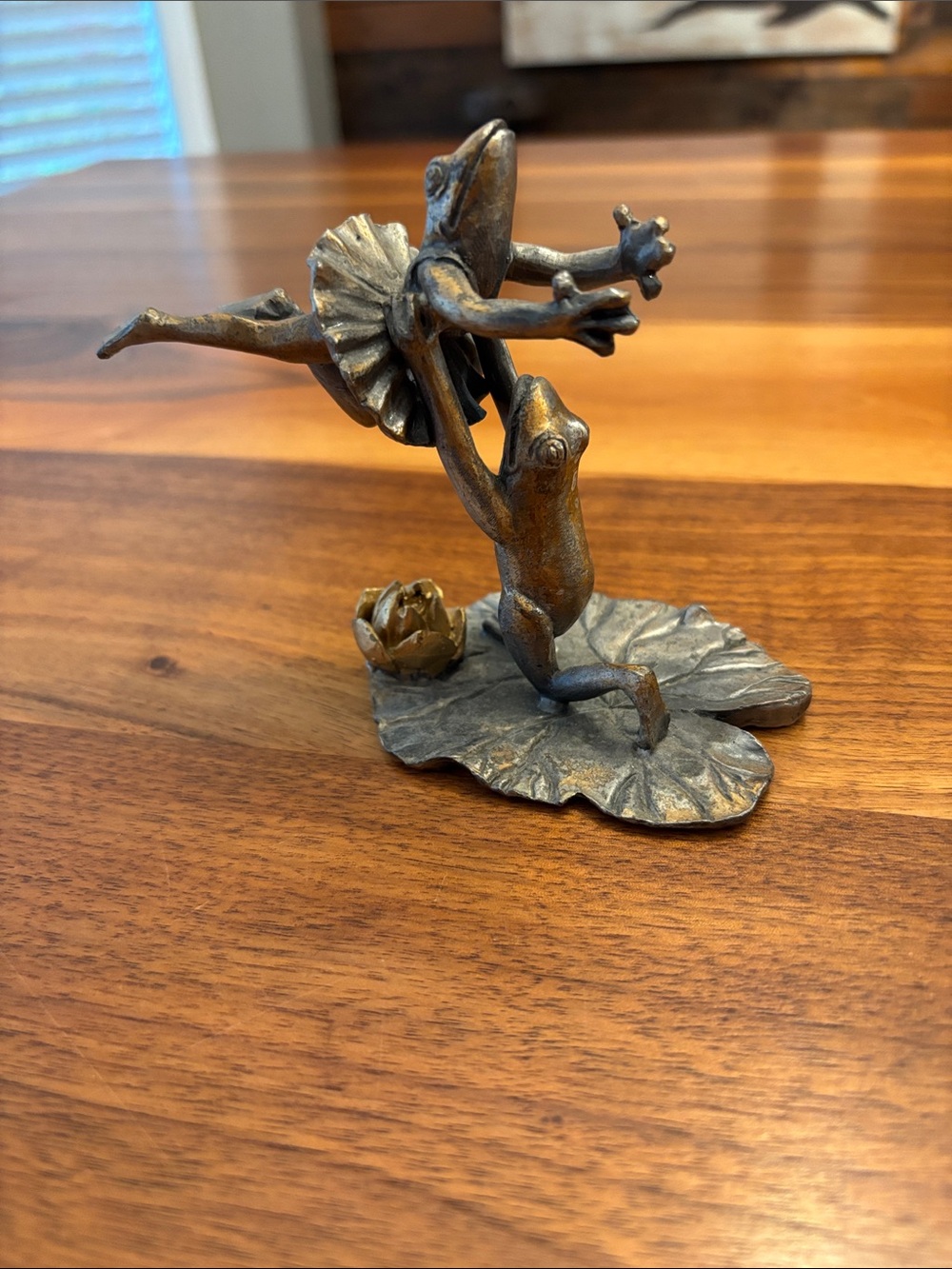 SPI San Francisco Toads Frogs Dancing Ballerina Tutu Heavy Pewter Figurine 1993